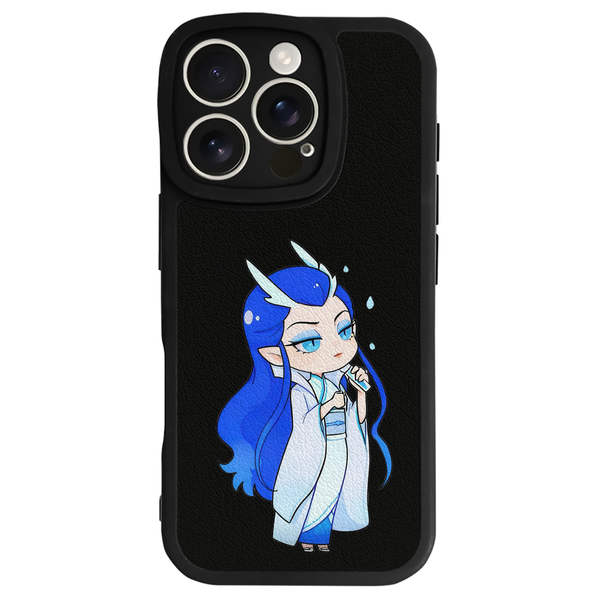 （画像用） Ne Zha 2 ナタ 魔童の大暴れ 【iPhone 16シリーズ対応】シリコンスマホケース（レザー調） 材質：シリコン